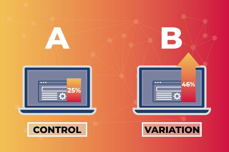 Сравнение вариантов лендинга A/B
